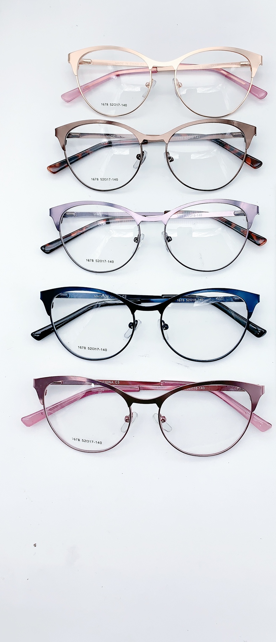 Women's eyeglass frame in stock, full-body mirror design, fashionable, light, comfortable and durable