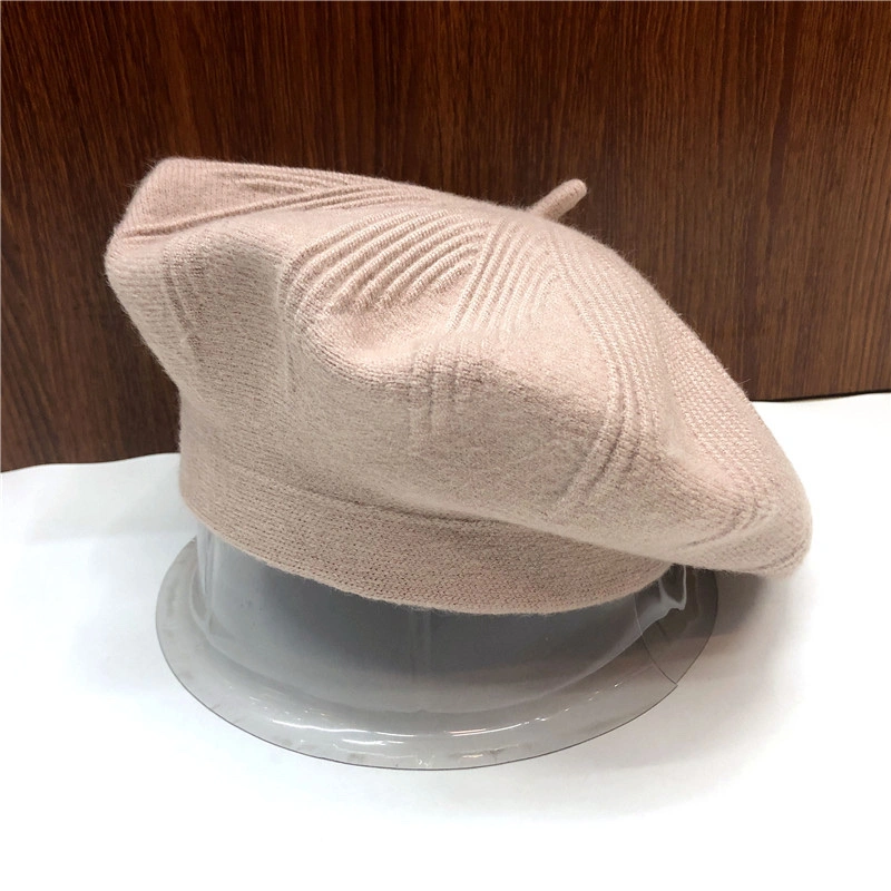 Cashmere three-dimensional Beret hats for men, fashionable wool hats for grandpas and grandmas in autumn and winter, new men's Beret one-piece hats detail image 1