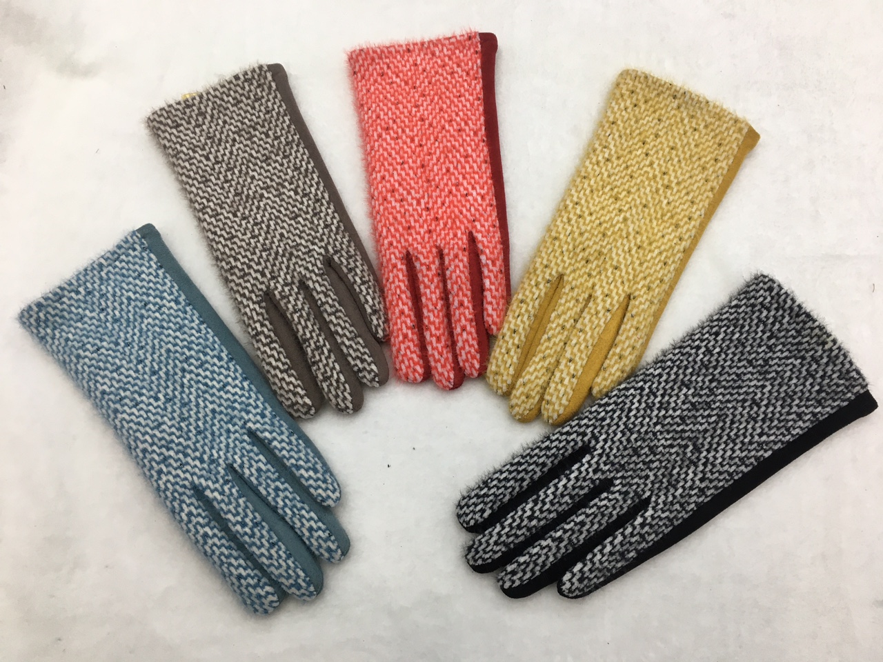 Guantes de seda de plata sable versión AB palma ante