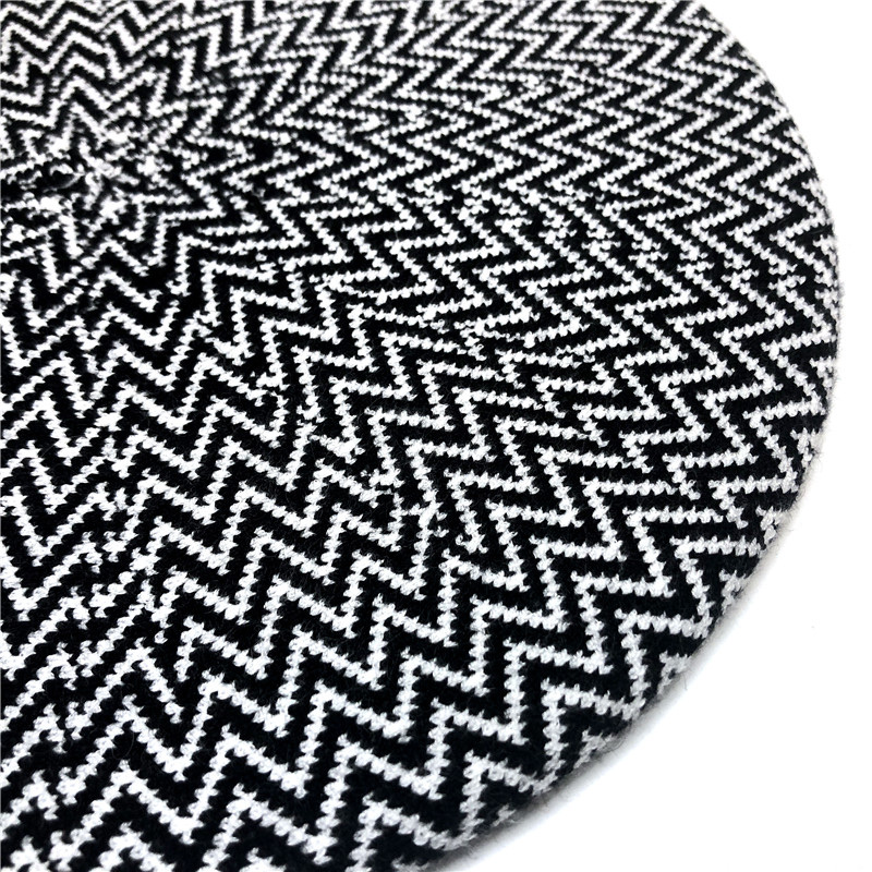 New cashmere and wool one-piece hats for men, Beret hats for grandpas and grandmas, fashionable and warm, essential for winter Item Picture
