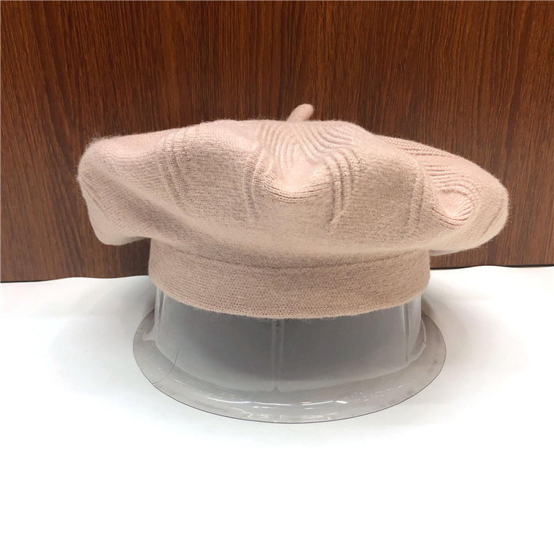 Cashmere three-dimensional Beret hats for men, fashionable wool hats for grandpas and grandmas in autumn and winter, new men's Beret one-piece hats detail image 2
