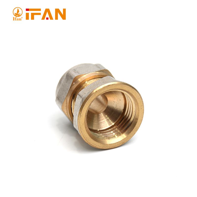 IFAN 1216 太阳能 铝塑管铜接头 热水器 卡套式 铜管件 4分 等径三通 弯头 直接详情图5