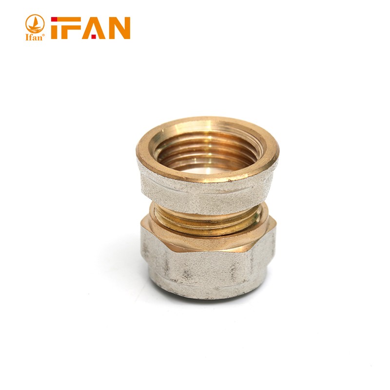 IFAN 1216 太阳能 铝塑管铜接头 热水器 卡套式 铜管件 4分 等径三通 弯头 直接详情14