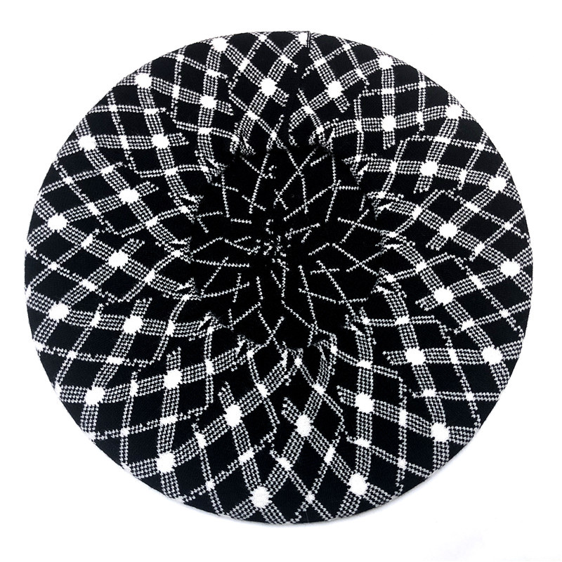 2021 New Cashmere fashionable women's Beret hats for grandmothers and grandfathers, wool hats YG-2021-4 one-piece hat category detail image 3