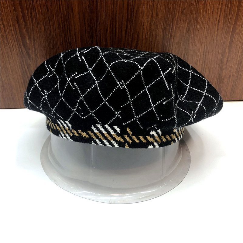 2021 Cashmere Fashion Women's Beret one-piece Hat Grandpa Style Wool Warm Hat Winter New Product YG-2021-2 undefined