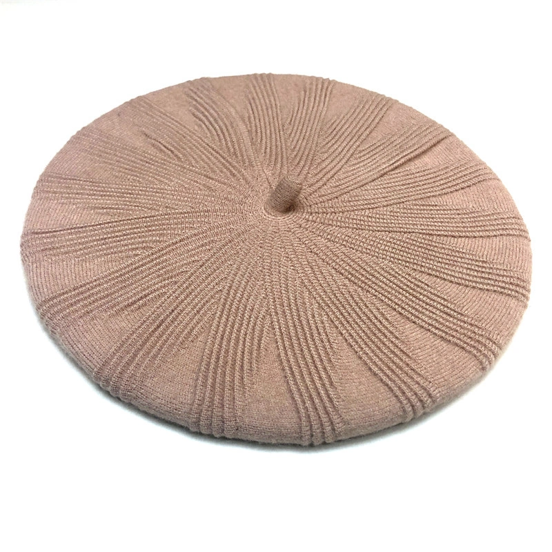 Cashmere three-dimensional Beret hats for men, fashionable wool hats for grandpas and grandmas in autumn and winter, new men's Beret one-piece hats detail image 3