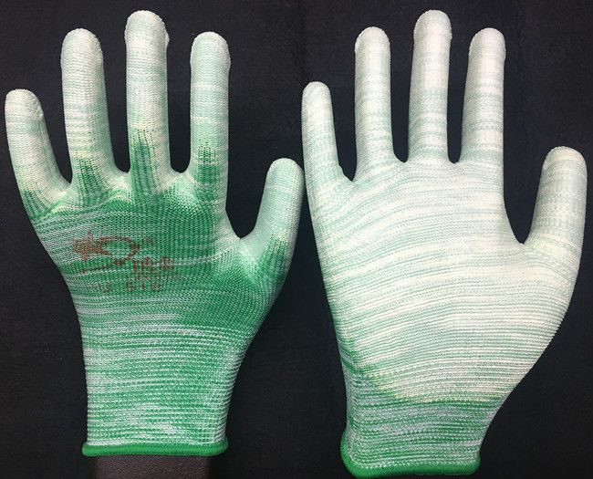 36 pairs of postage-free Langyin labor protection products gloves working thin breathable impregnated rubber dust-proof anti-static PU impregnated rubber gloves thumbnail