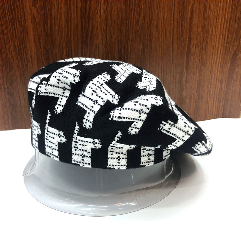 2021 New cashmere jacquard fashion Belle senior Hat for men, Belle wool grandpa and grandma one-piece hat for outdoor warmth details Picture