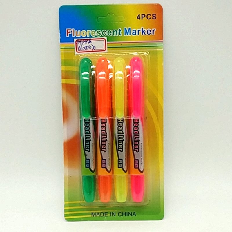 XL-216 suction card 4 pieces Highlighter pens, student watercolor pens, office supplies