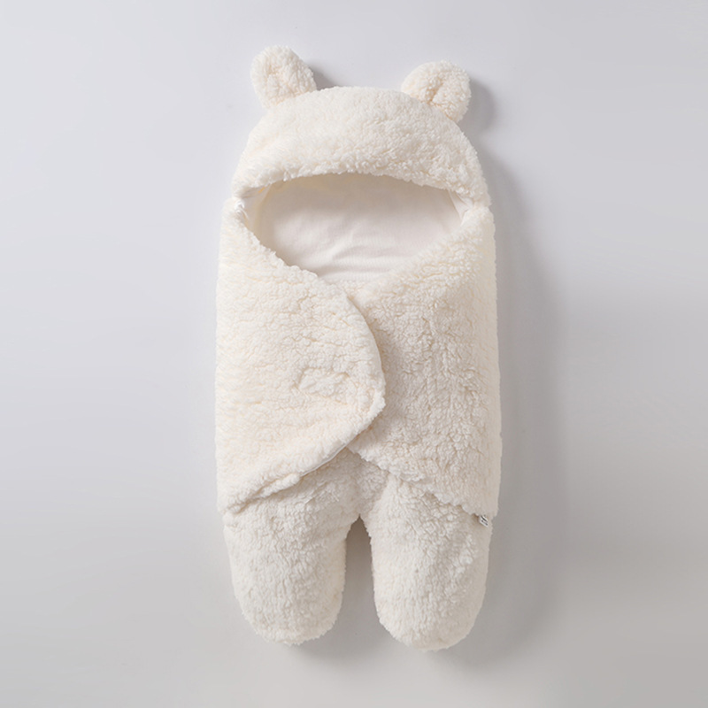 婴儿襁褓睡袋包被新生儿分腿式包腿式裹保暖加绒抱被秋冬款详情1