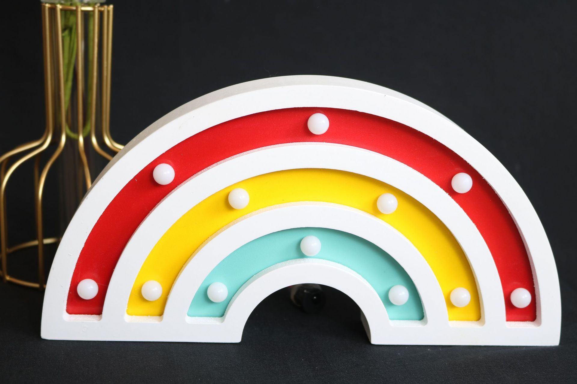 MDF rainbow cartoon decorative lamp custom LED beautiful and lovely