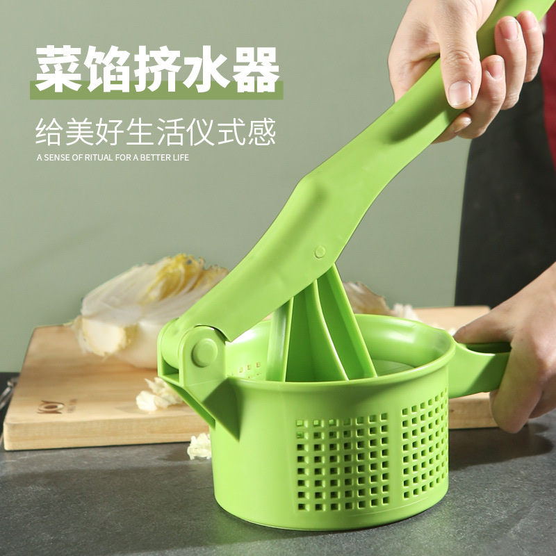 网红款 手压式菜馅挤水器甩白菜馅蔬菜脱水器详情图1