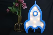 MDF rocket cartoon decorative modeling lamp custom LED beautiful and lovely