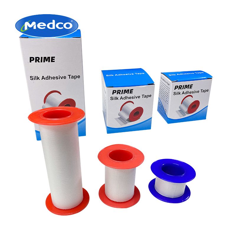 High Quality White Color Plastic Silk Adhesive Tape Roll With Good Adhesion thumbnail