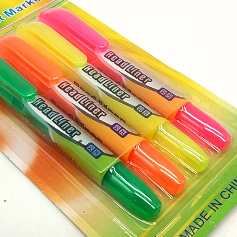 XL-216 suction card 4 pieces Highlighter pens, student watercolor pens, office supplies Specification image