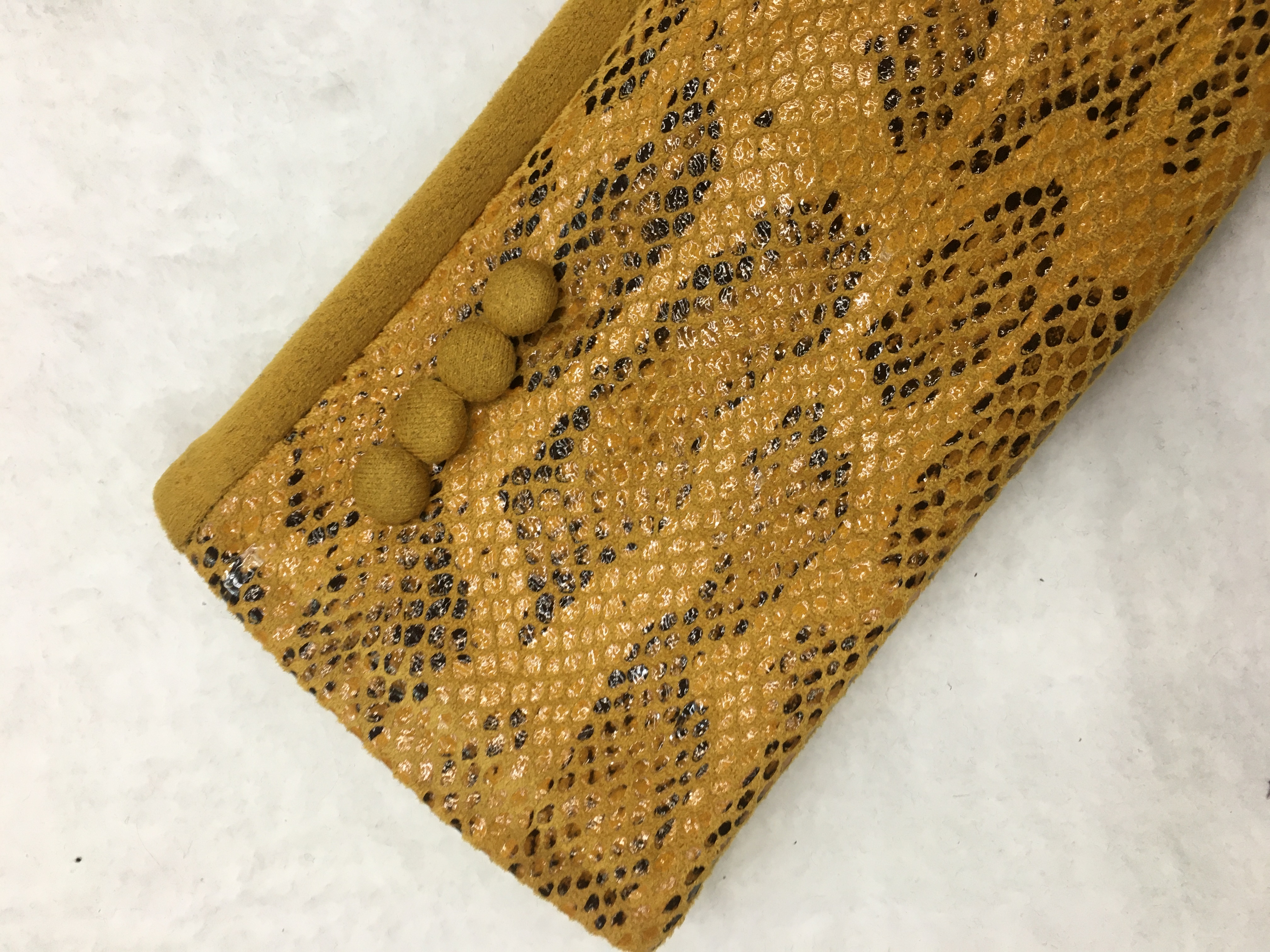 Guantes de piel de serpiente versión AB con palma de gamuza y pantalla táctil detail image 2