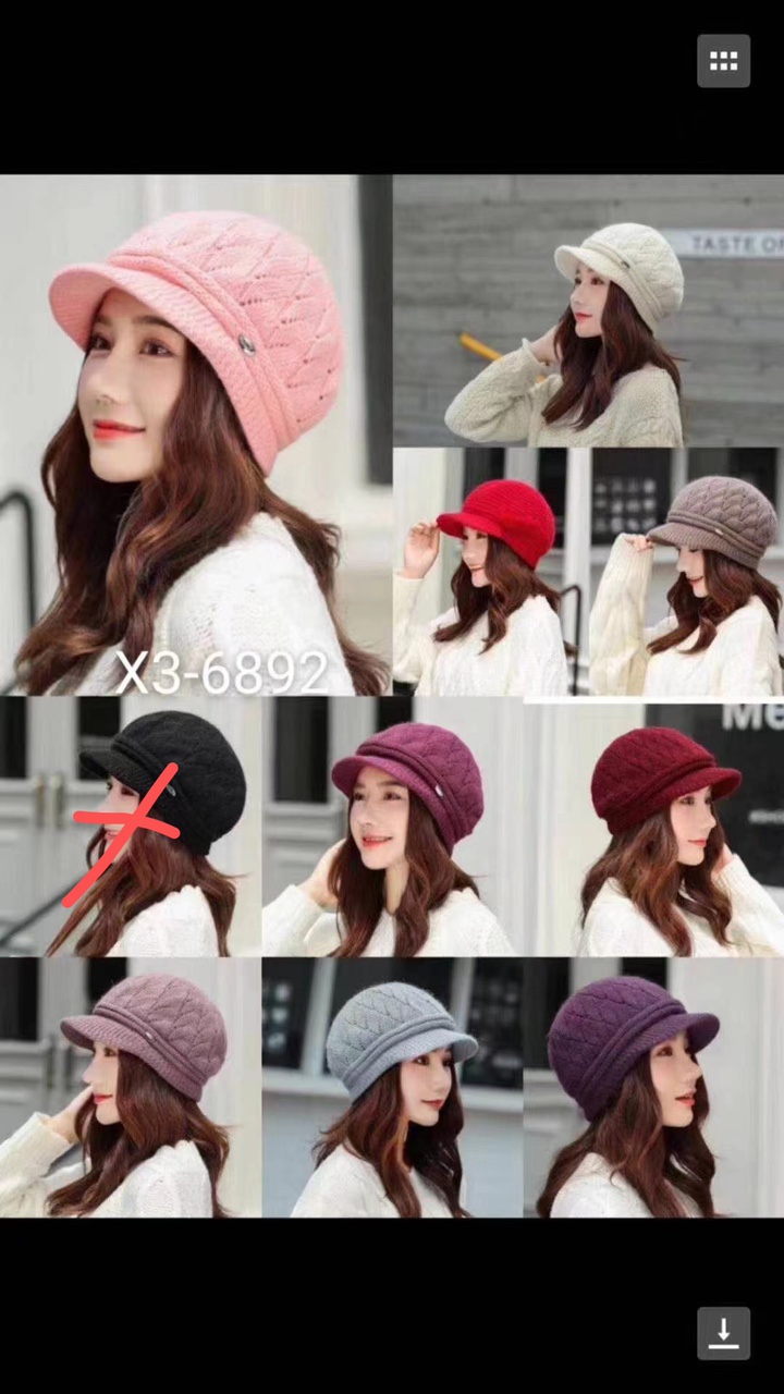 韩版简约百搭休闲兔毛鸭舌帽