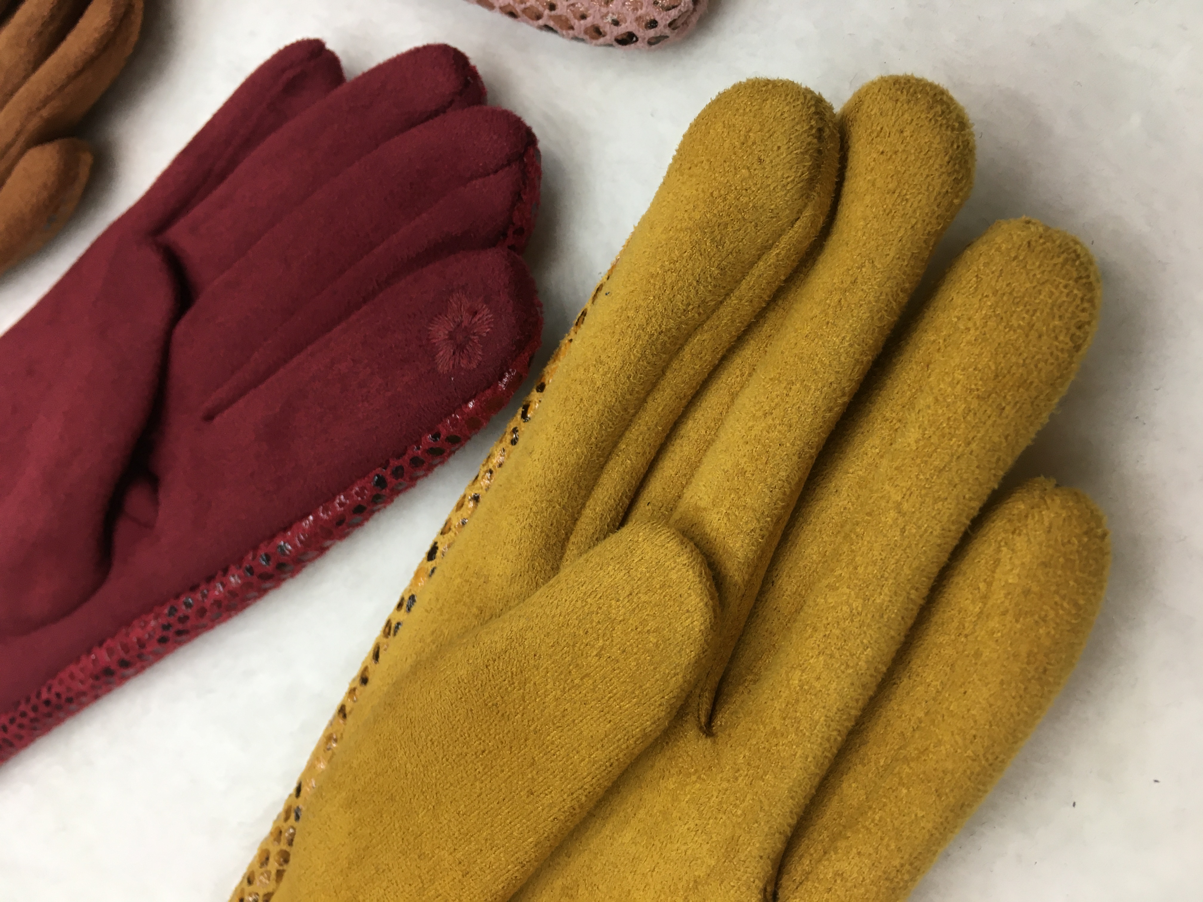 Guantes de piel de serpiente versión AB con palma de gamuza y pantalla táctil detail image 4