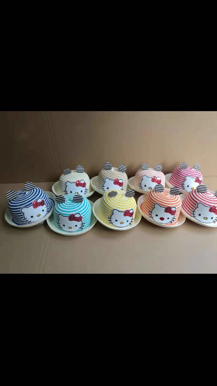 韩版简约时尚小清新小可爱小孩男女草帽