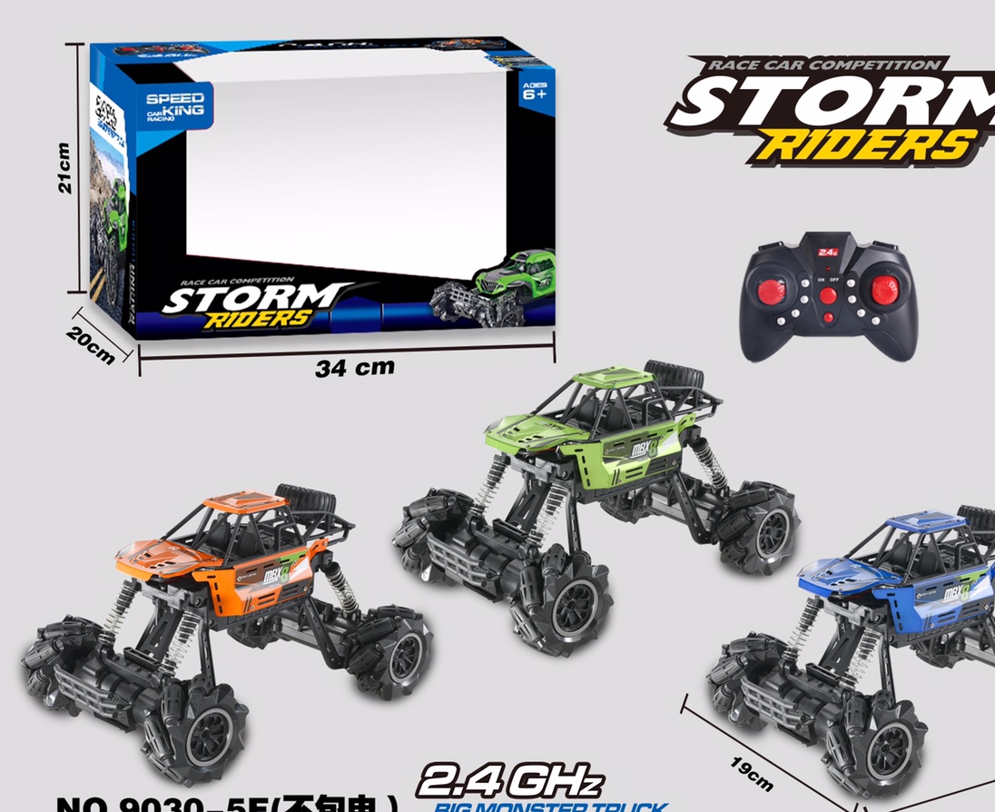 9030-5E1:16. 2.4G Climbing Alloy Car, With Lights, 28X18x17 Products, Packaging 34X20x21 Remote Control Car Climbing