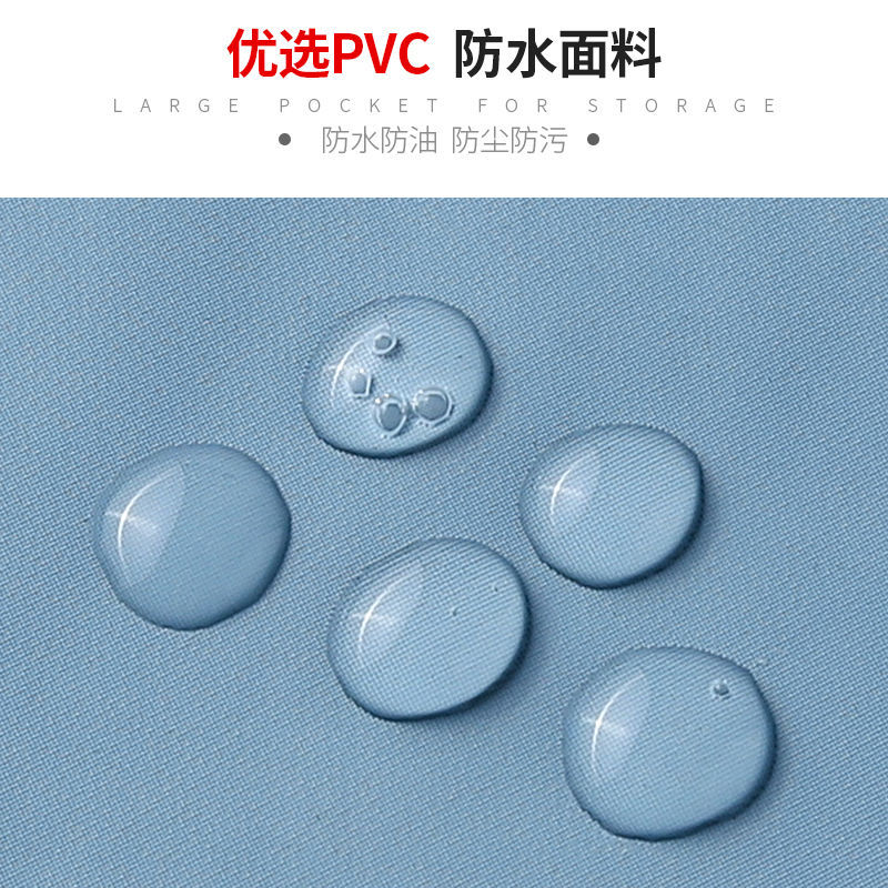 围裙厨房家用女工作洋气防水防油长袖上班工作劳保耐磨可擦手罩衣详情图8