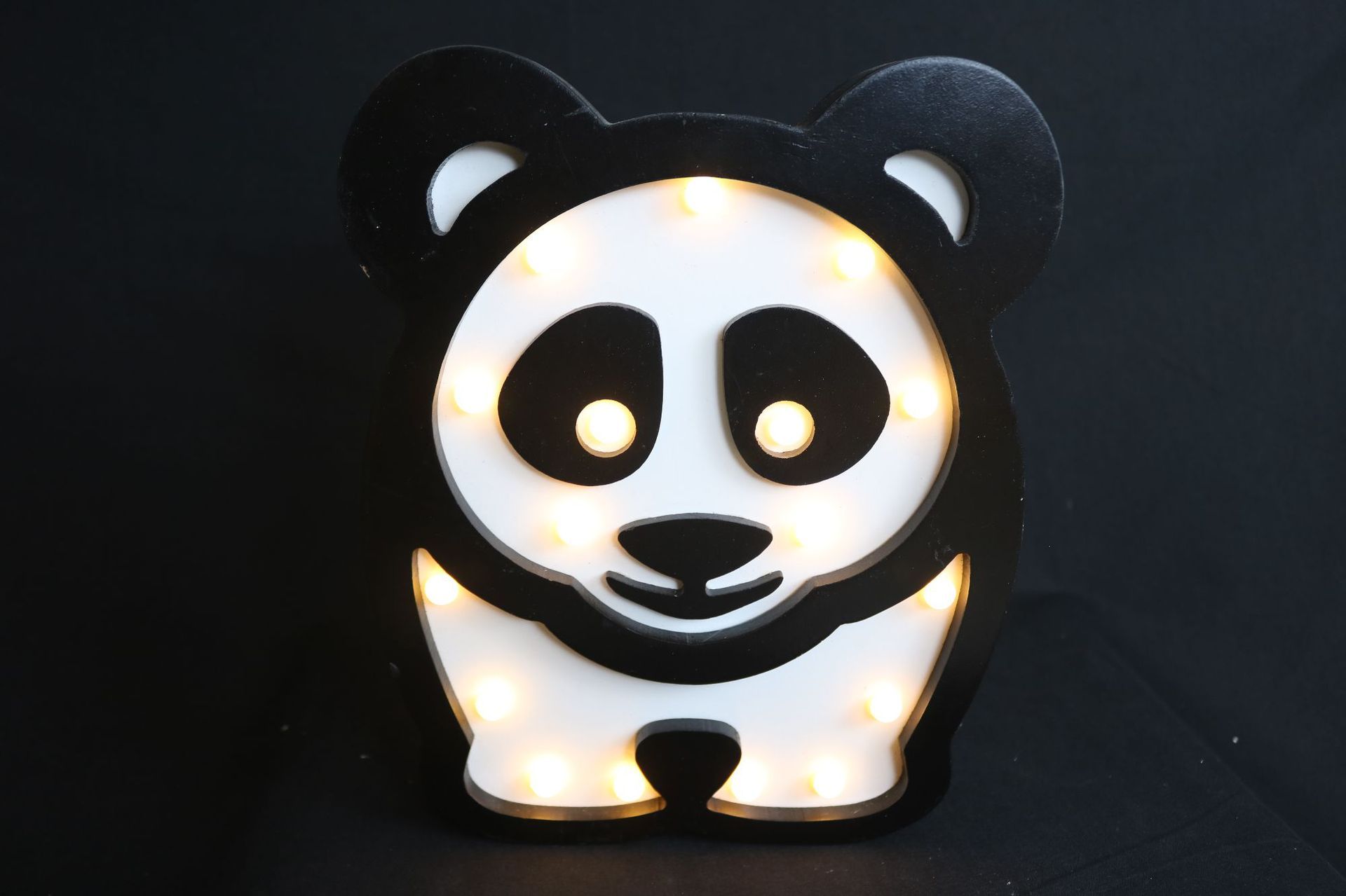 MDF panda cartoon decorative lamp custom LED beautiful and lovely