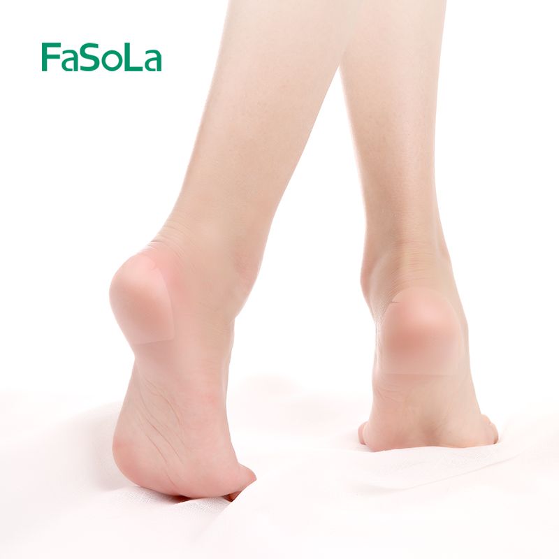 防脚裂护脚套足跟脚跟防干裂神器超薄硅胶脚裂贴脚后跟保护套（20片）