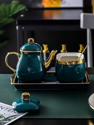 北欧调味套装盐罐醋壶油壶