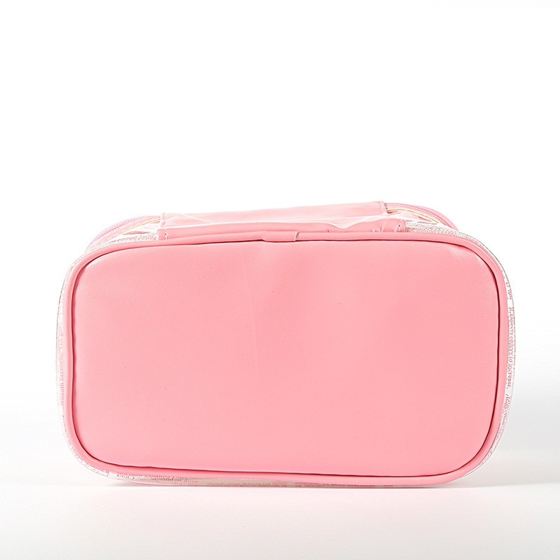 2020新款Ins热销韩版PVC透明化妆包源头厂货创意海报纹防水手提包详情图5