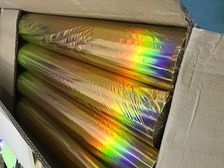 无缝金彩虹240m烫金纸正常松紧度合格品电化铝