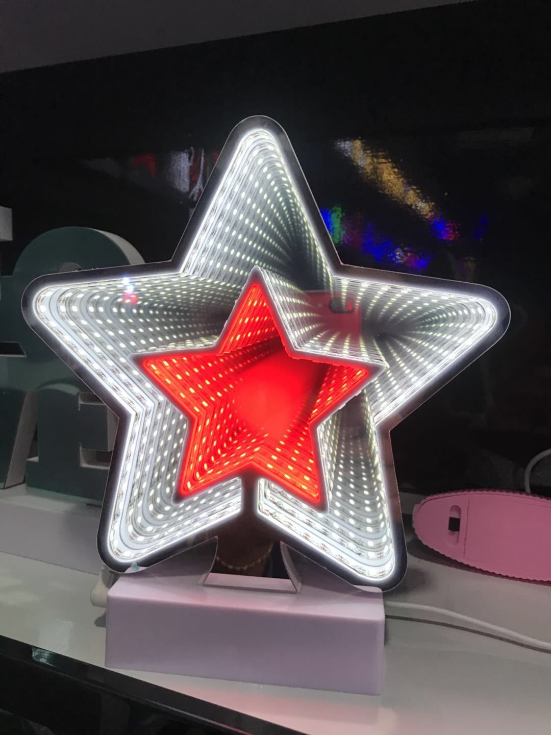 Nordic creative LED tunnel lights birthday decoration photo shop display small fresh