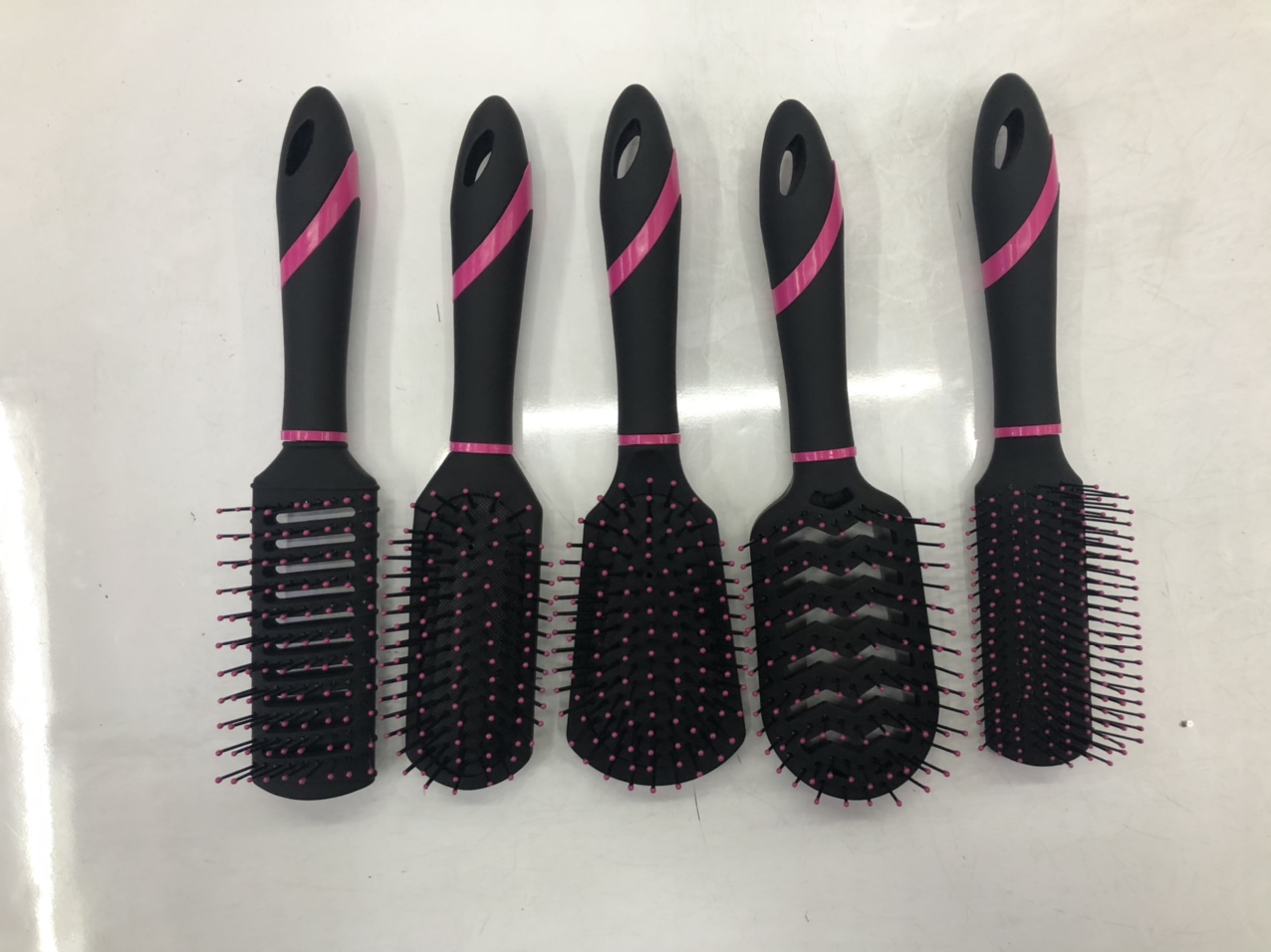 Curling comb, internal button, domestic blowing-style hair salon, professional hair comb cylinder, anti-static roll comb full figure