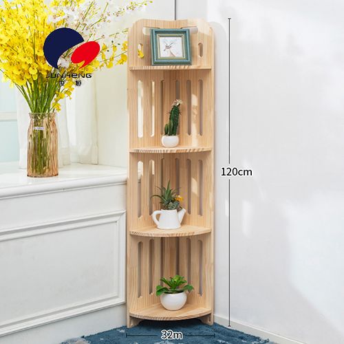 实木转角书架置物架简易储物架简约现代儿童小书架落地转角书架 A785细节图