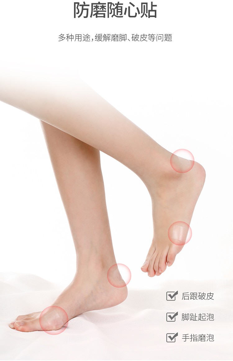 防磨后跟贴多功能隐形防磨神器防滑防掉跟隐形鞋贴男女（多功能防磨贴1米硅凝胶款）详情图4