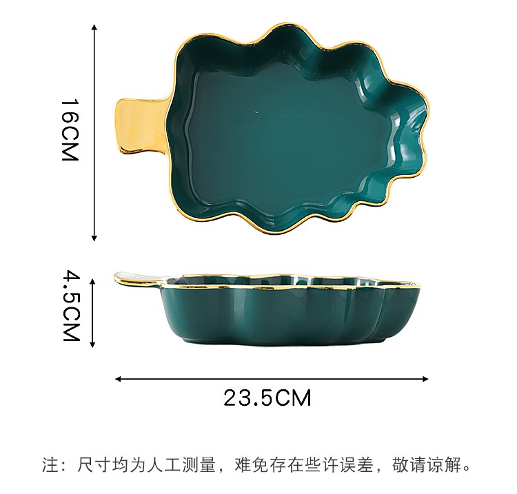 网红陶瓷沙拉盘烤盘圣诞树盘 圣诞节详情图3