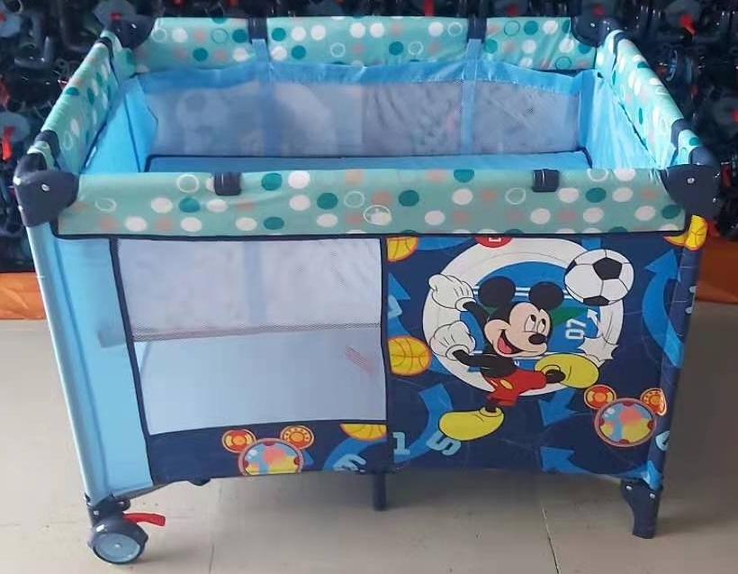 Double-layer crib with flat mosquito net Specification image