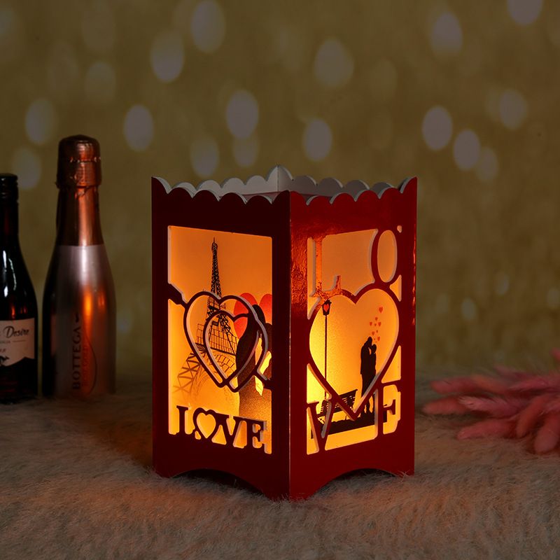 Nordic creative LED flame lamp, small night lamp, decoration, shop display, beautiful