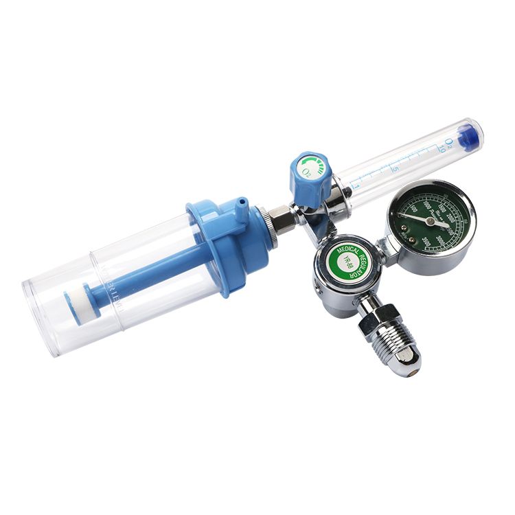 CE Medical CGA870 CGA540 Oxygen Cylinder Regulator With Flow Meter details Picture