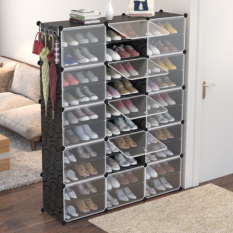 健利防尘鞋架多层塑料鞋柜简易现代经济型包邮家用省空间门厅柜详情图12