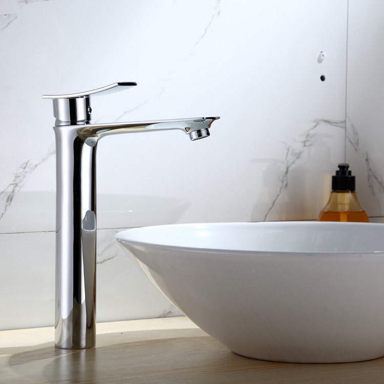 Hot-selling washbasin faucet, hot and cold water faucet, all-copper high-legged washbasin faucet, quality guaranteed