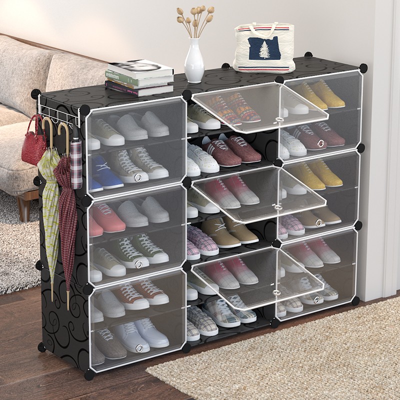 健利防尘鞋架多层塑料鞋柜简易现代经济型包邮家用省空间门厅柜详情图9