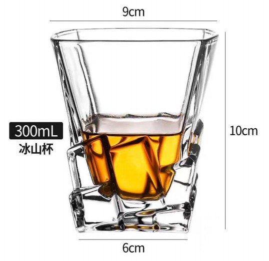 Crystal glass whisky classic glass, drinking glass, brandy glass, bar wine ware, beer glass, glass detail image 3
