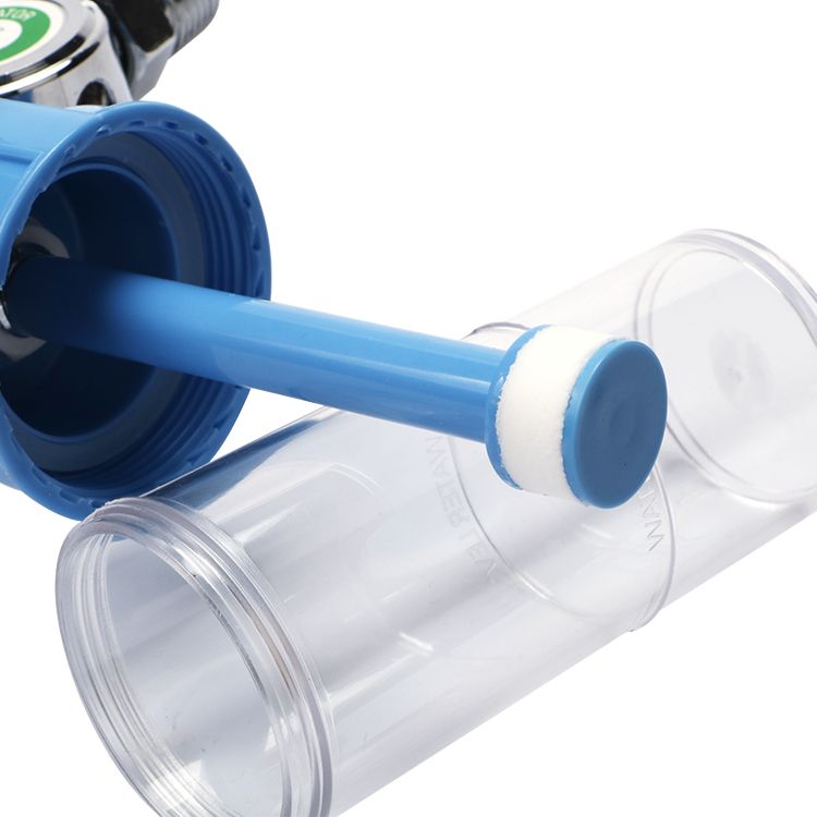 CE Medical CGA870 CGA540 Oxygen Cylinder Regulator With Flow Meter Specification drawing