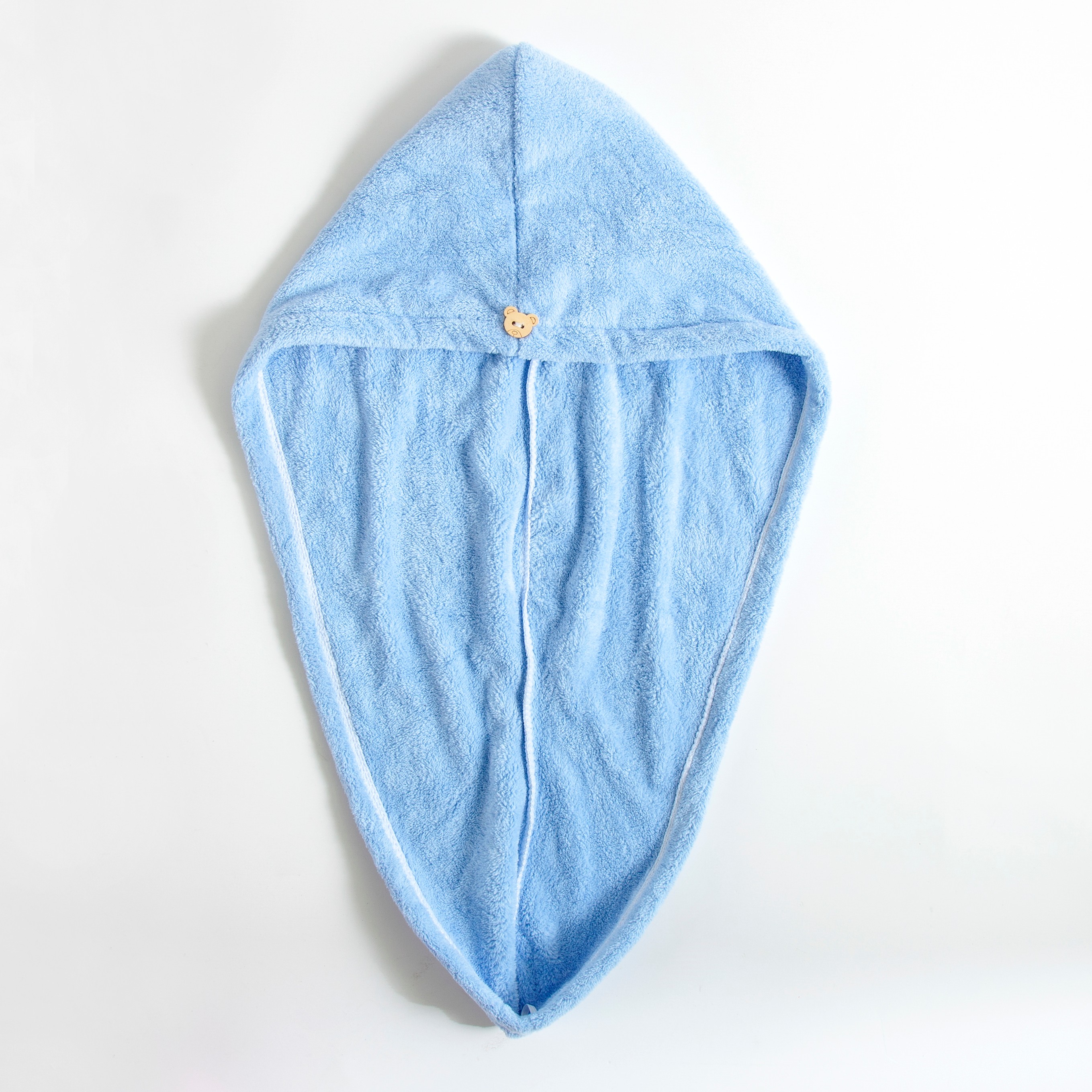 Coral fleece plain bear dry hair hat detail image 7