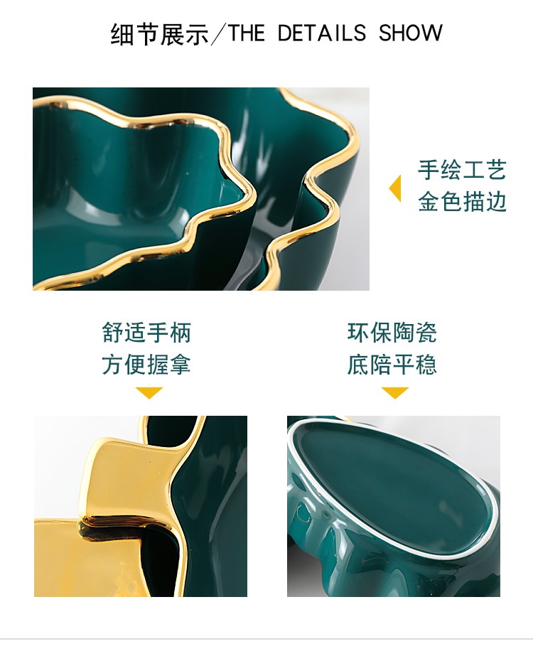 网红陶瓷沙拉盘烤盘圣诞树盘 圣诞节详情图8