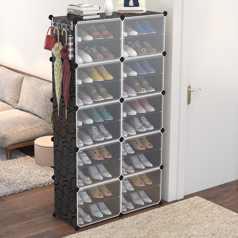 健利防尘鞋架多层塑料鞋柜简易现代经济型包邮家用省空间门厅柜详情图8