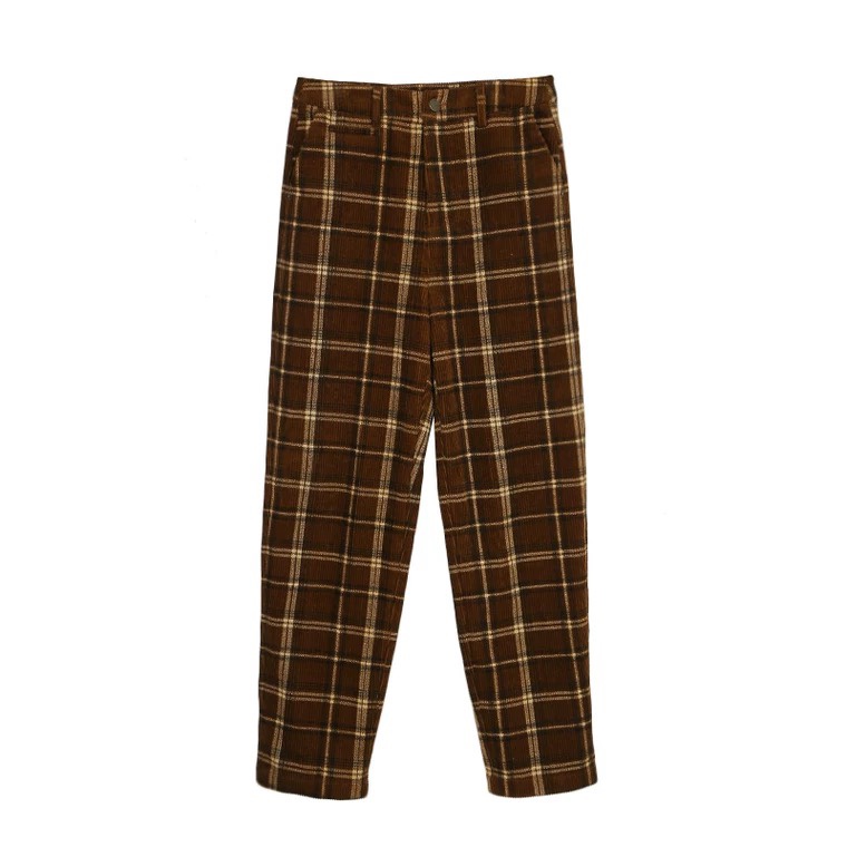 全棉灯芯绒裤 百搭直筒休闲裤子图