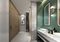 玛瑅瓷砖卫生间客餐厅地面800*1600规格薄荷绿图