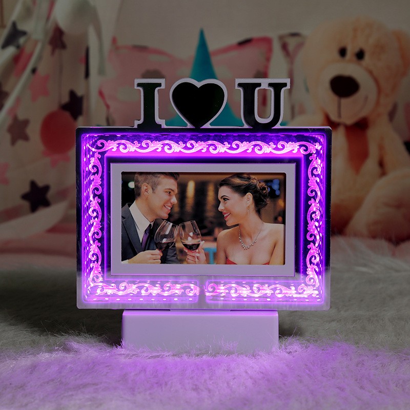 北欧创意LED相框 生日礼物 房间装饰 拍照 摆放 小清新详情图5