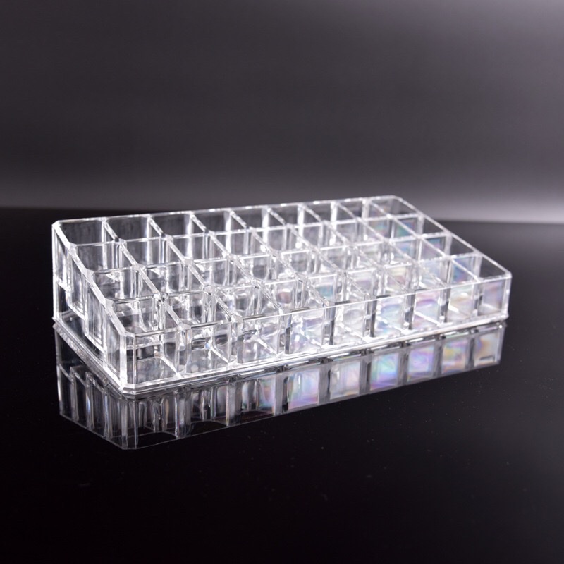 加厚36格口红收纳盒化妆护肤品透明亚克力唇膏桌面收纳详情图2